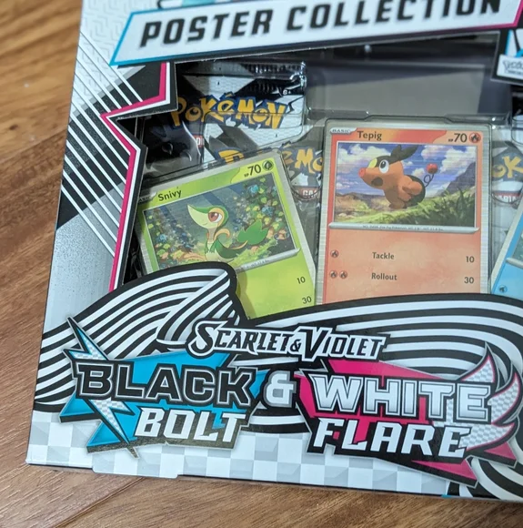 NEW Pokemon Black Bolt White Flare Unova Poster Collection, Factory Sealed Cards - Picture 7 of 9